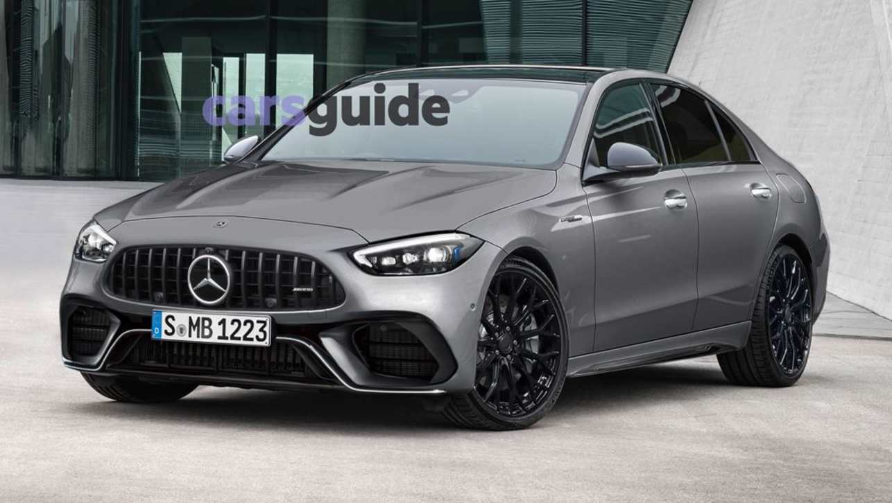 This render shows what the 2023 Mercedes-AMG C63 sedan could look like. (Image credit: Thanos Papas)