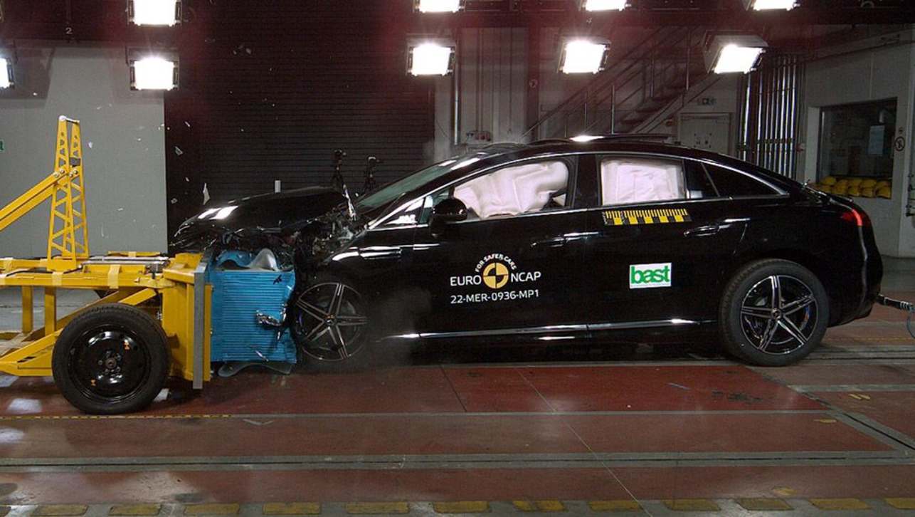 The EQE joins the 2015 Tesla Model S as the only large electric sedans with ANCAP ratings.