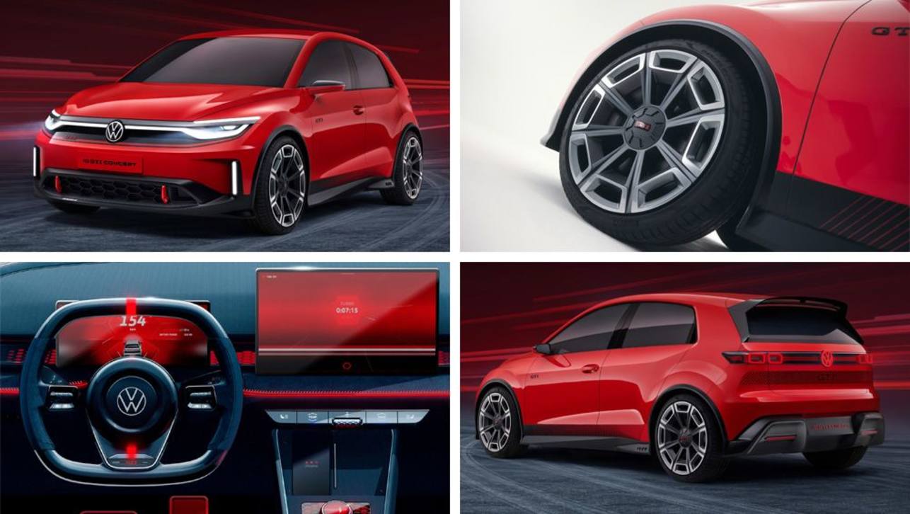 The VW ID. GTI Concept previews a production version of the ID.2 GTI due around 2027.