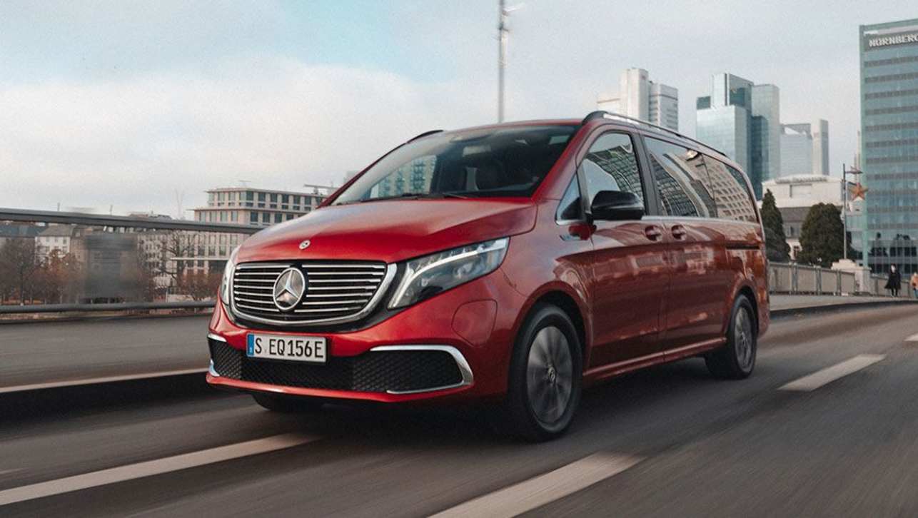 The Mercedes-Benz EQV joins the eVito in the brand’s van family, with a more luxurious focus.