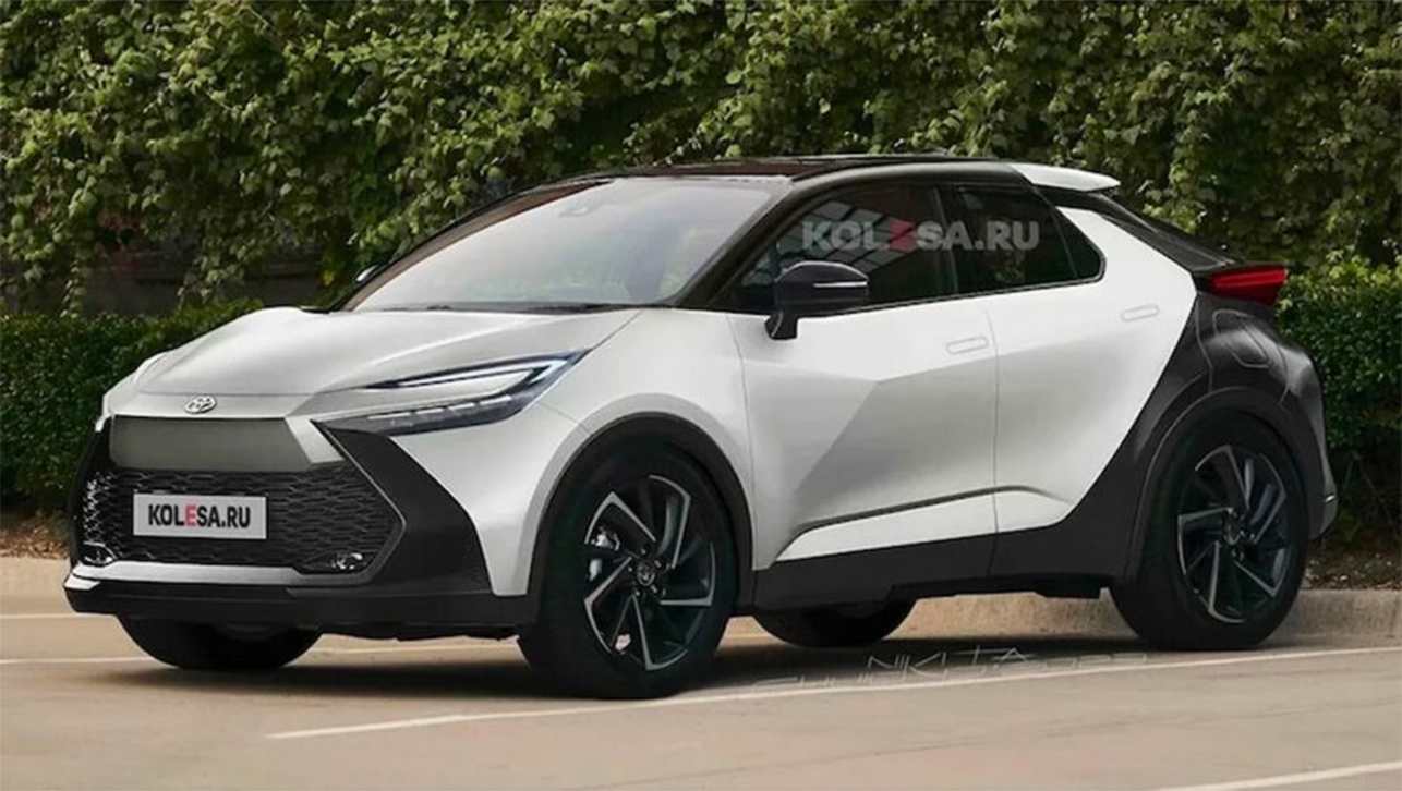 The new C-HR will not be sold anywhere in the world without some form of electrification. (Image credit: Kolesa).