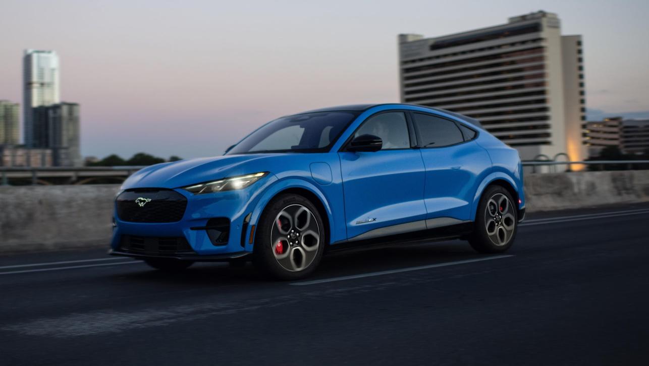 Ford Mustang MachE updated for 2025 faster motor with more range, quicker charging for Tesla