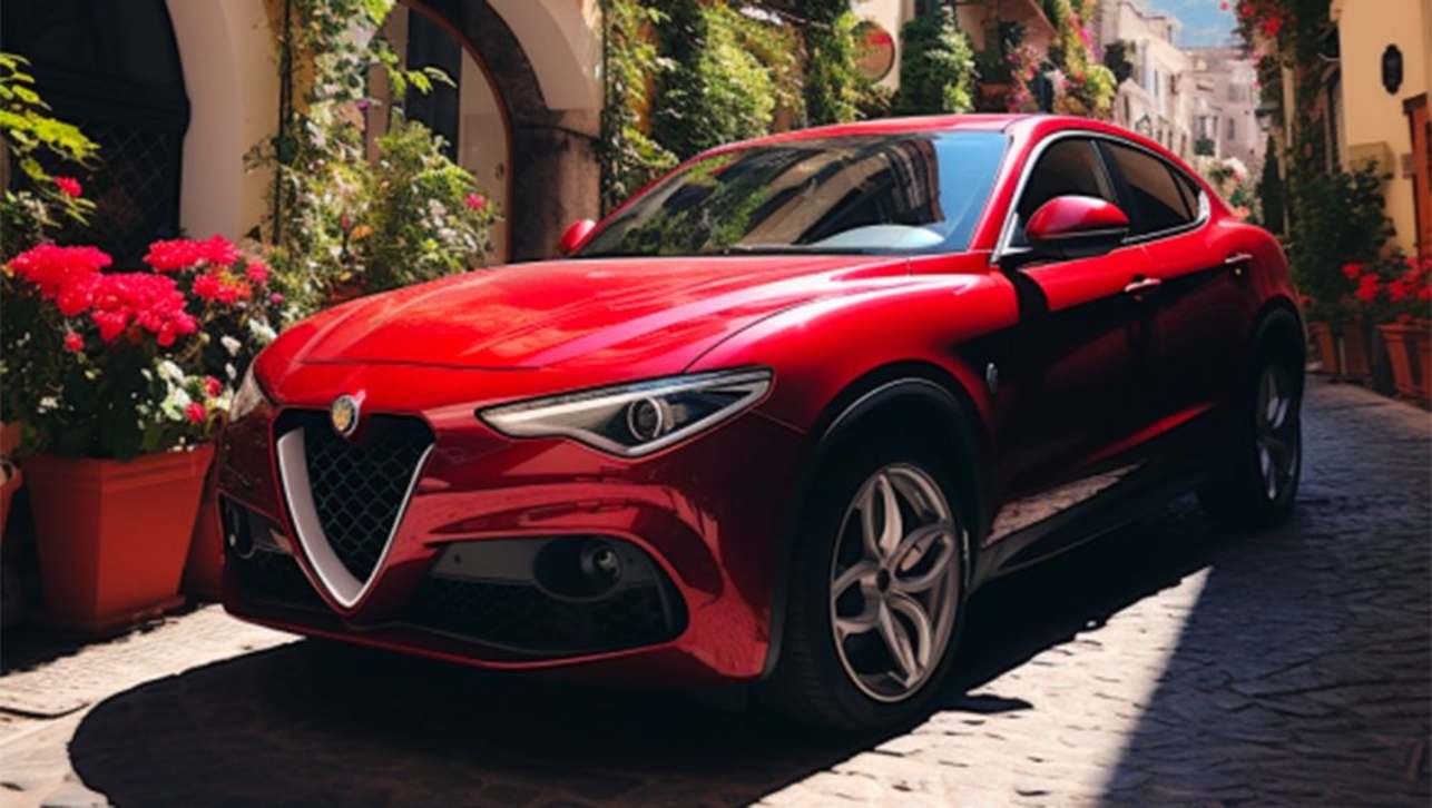 CarsGuide&#039;s render of the upcoming Alfa Romeo &#039;Brennero&#039;  (AI generated image using MidJourney)