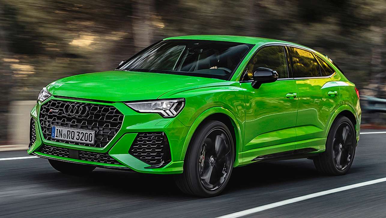 The new Q3 RS produces 294kW and 480Nm from its 2.5-litre five-cylinder engine.