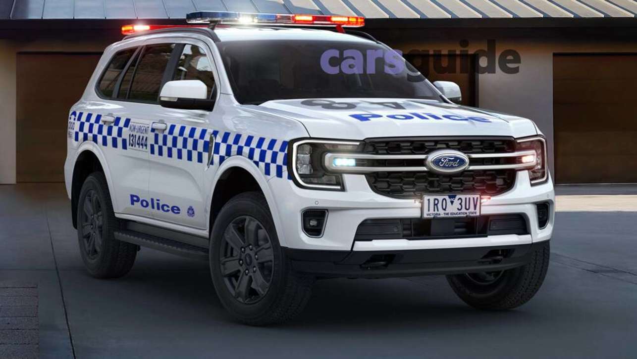 This render shows what a Ford Everest police car could look like if it gets the green light. (Image credit: Thanos Pappas)
