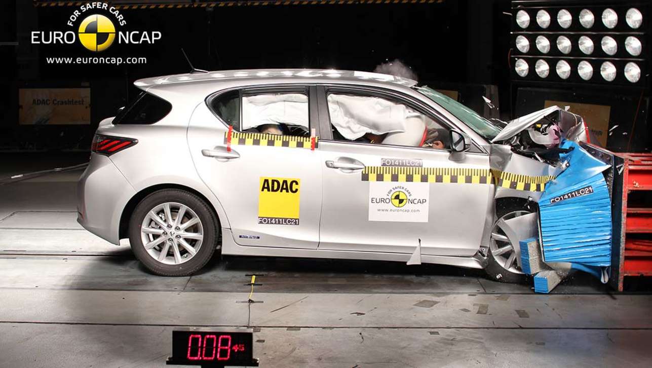 The Lexus CT200h scores five stars from ANCAP.