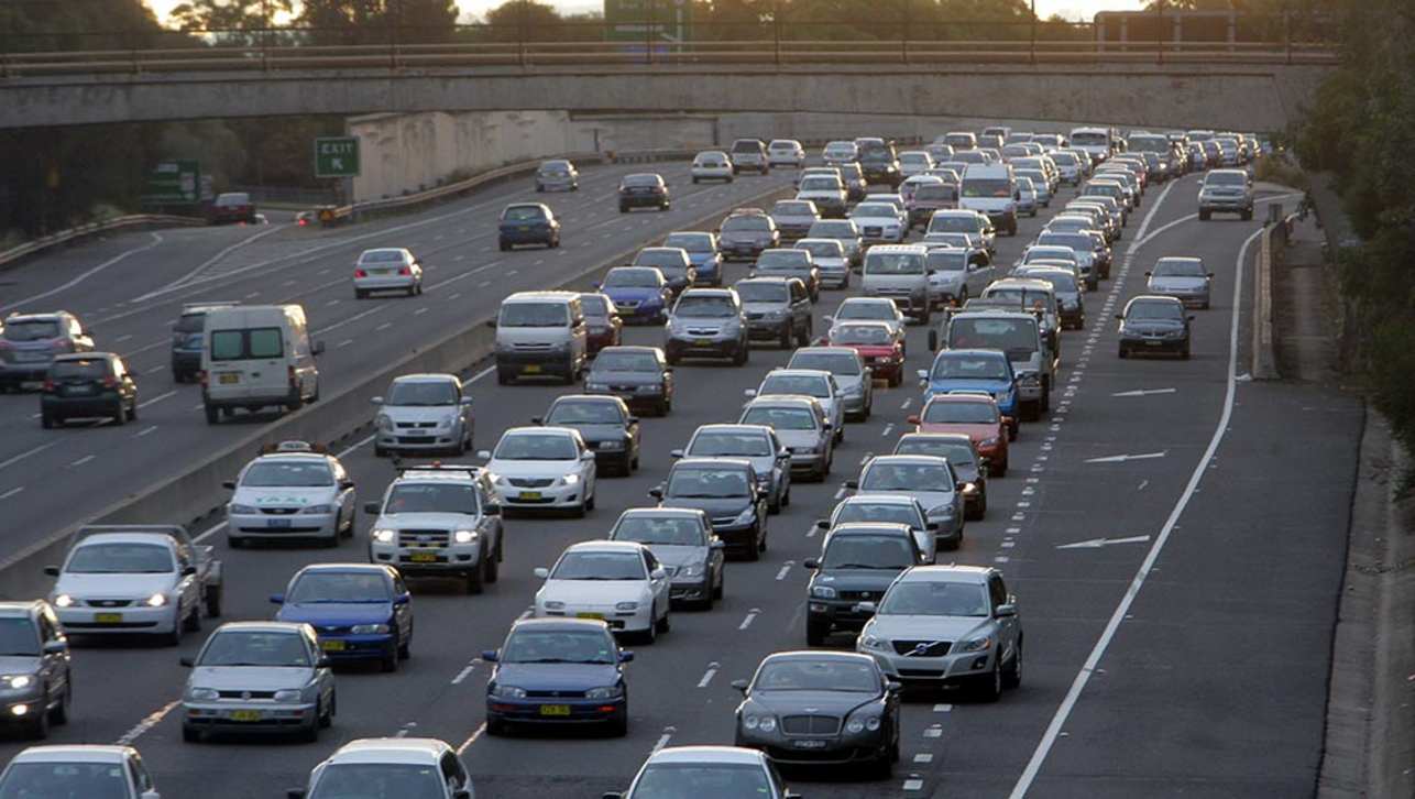 Traffic congestion on Sydney&#039;s M4 Motorway