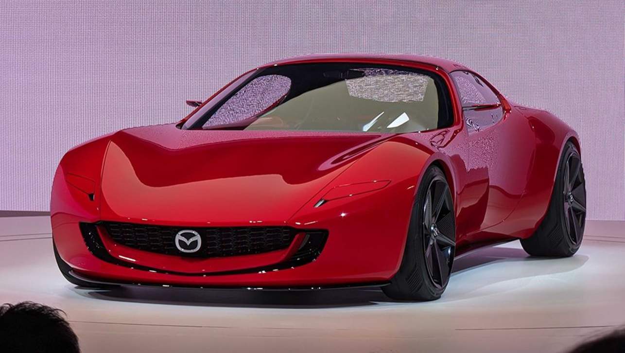 It looks a bit like a modern RX-7, and it has a rotary combustion engine, but will it happen?