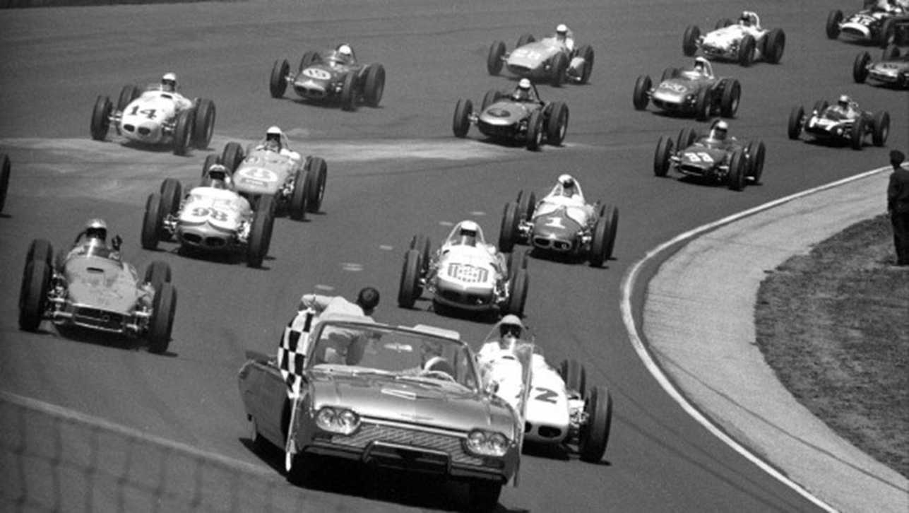 Sir Jack Brabham on the fifth row inside.