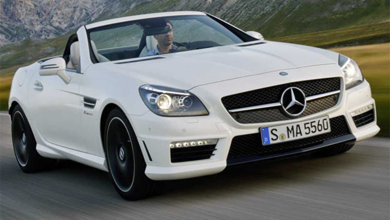 The 2012 Mercedes-Benz SLK55 AMG will hit the overseas showrooms next year.