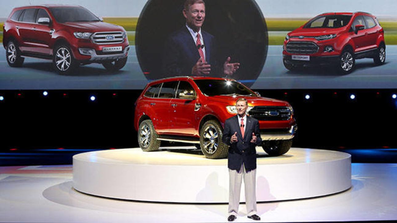 Alan Mulally CEO and President of Ford Motor Company pictured in Sydney.