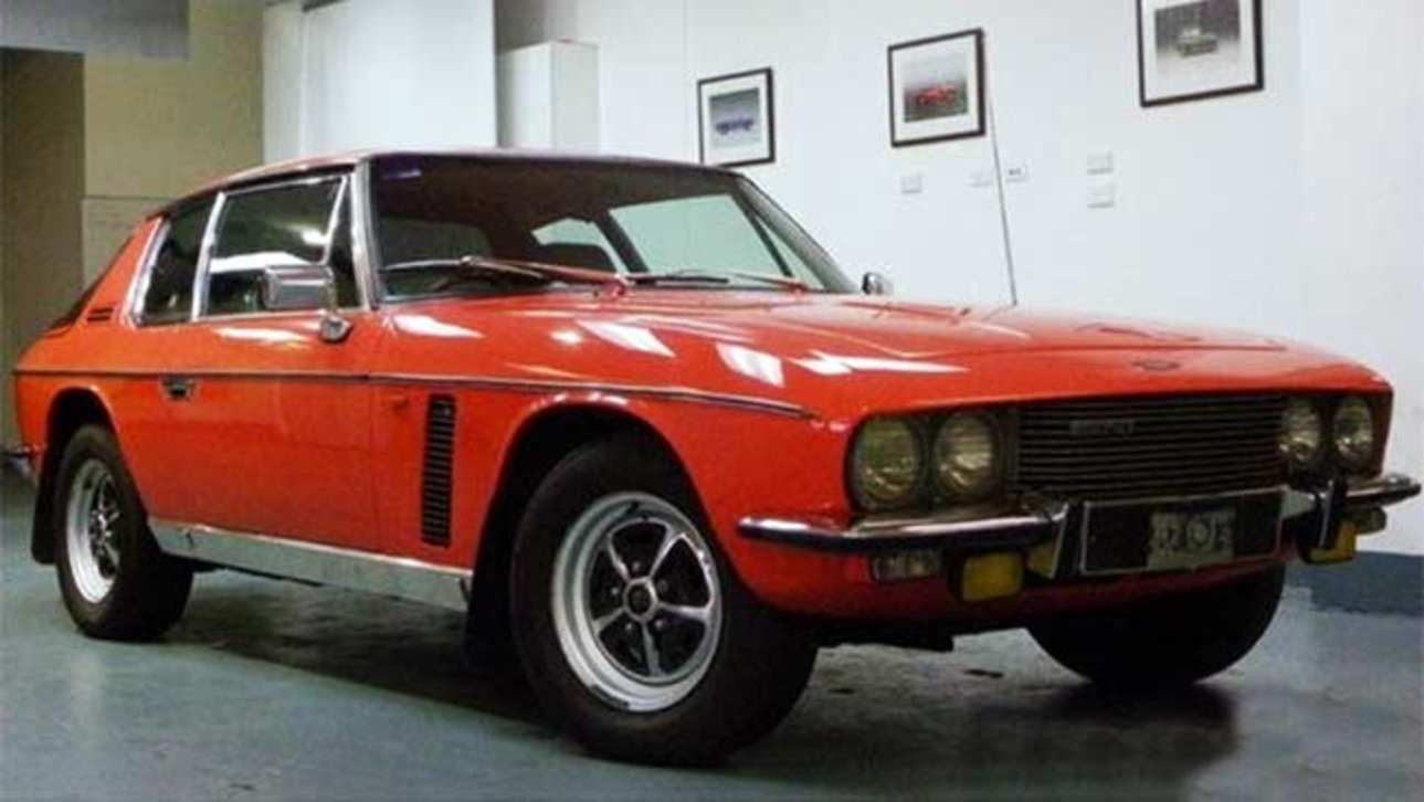 The Jensen Interceptor was a four-seater grand-tourer with a Chrysler V8 under its elongated snout.