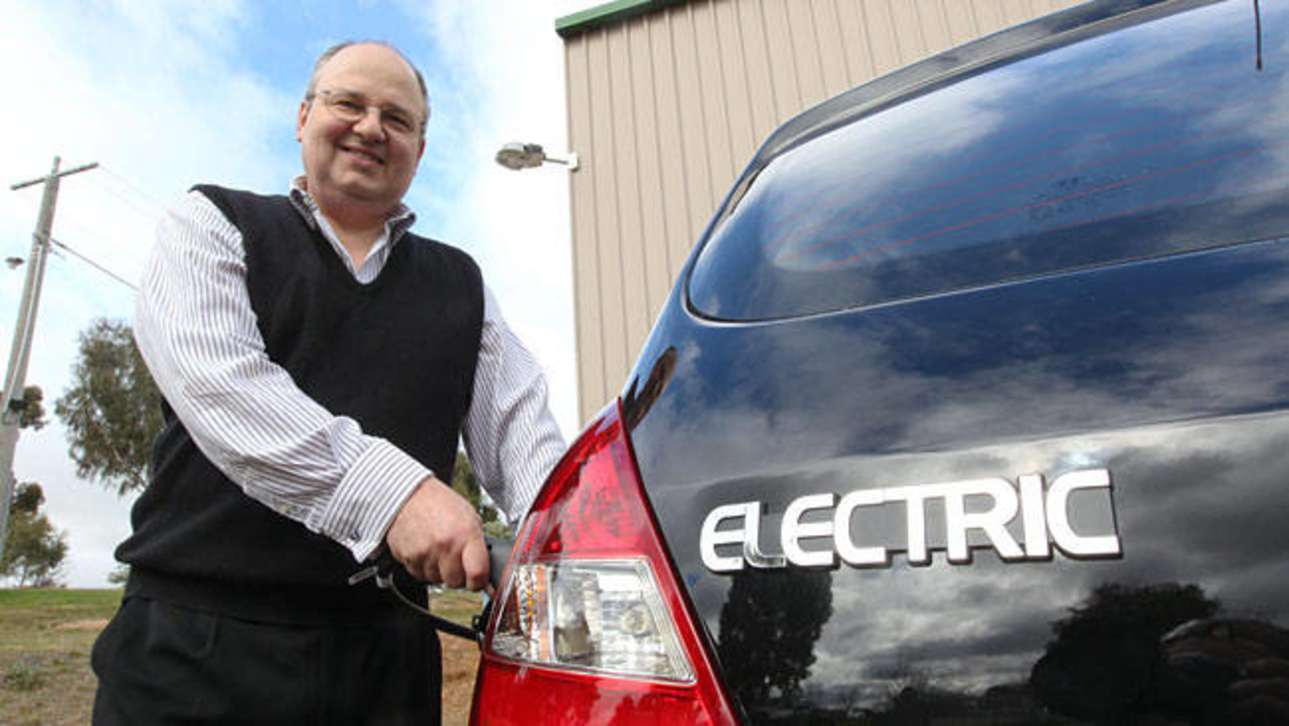Ross Blade of Blade Electric Vehicles with an Electron Mark V.