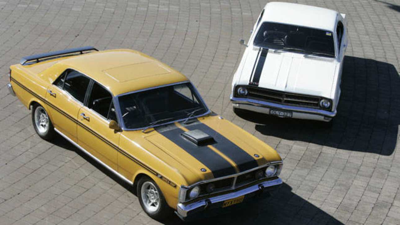 Ford and Holden battle for first place in the top ten classic cars 