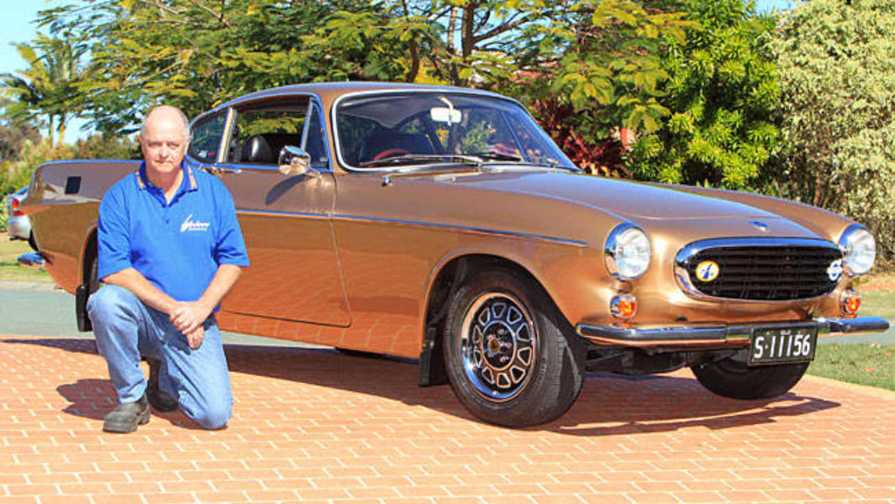 Brisbane business owner Paul Scholz and his Volvo P1800