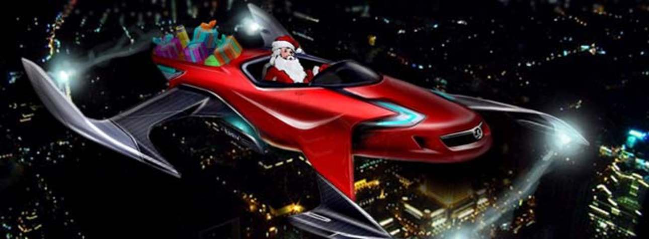 GM claims the slEigh-REV is swift and ultra-green, with a range- extending on-board engine which constantly charges the electric batteries which provide its power.