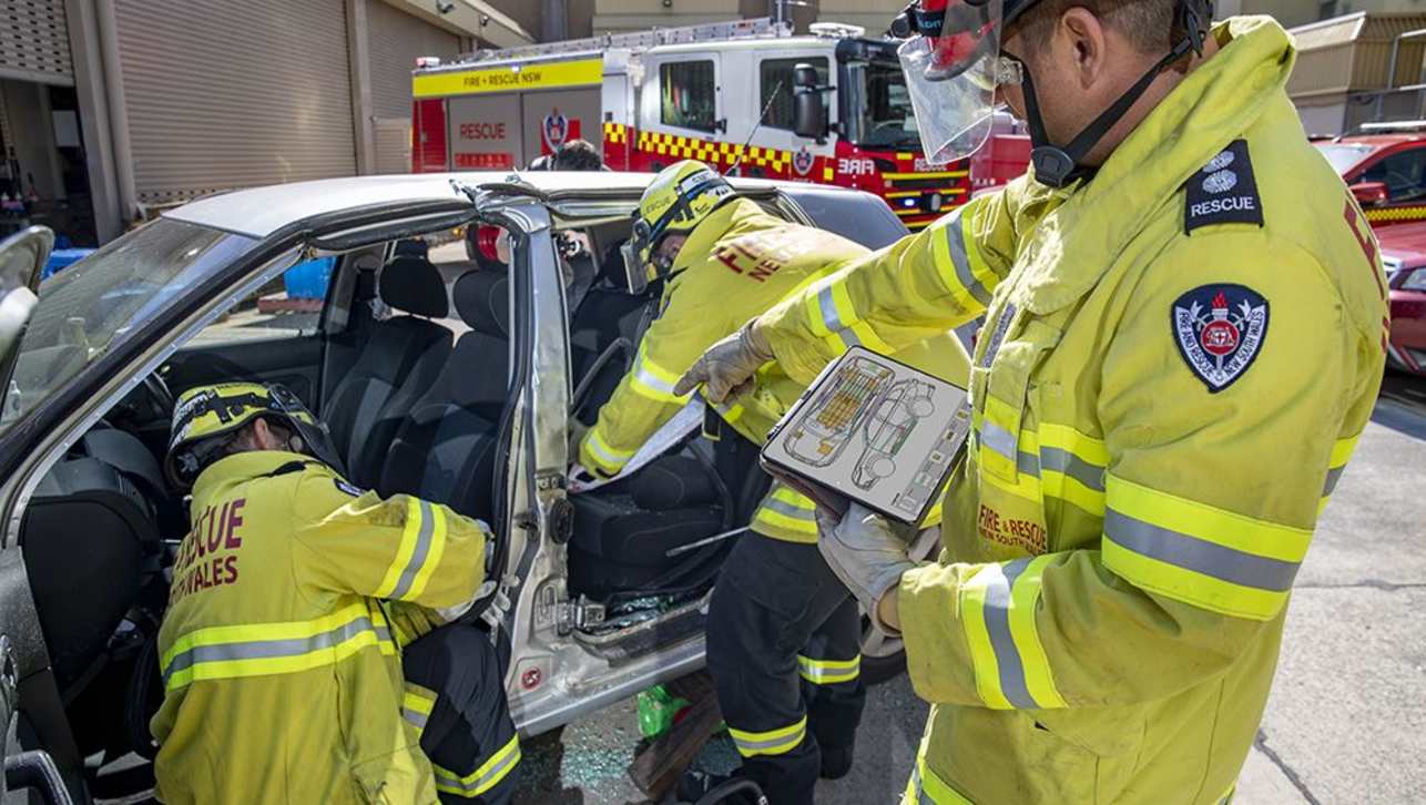 What happens if an electric car is involved in a crash and catches fire