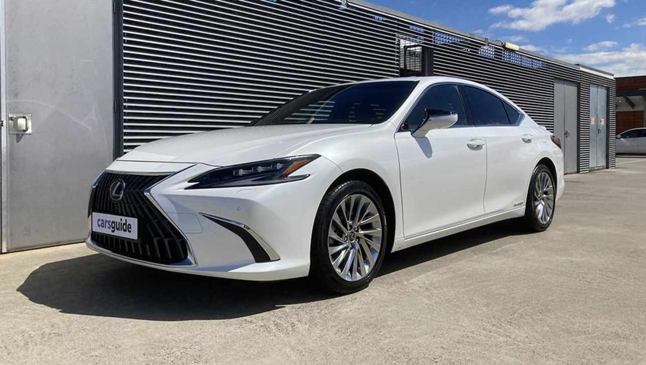 The latest ES is unmistakably a Lexus, but still looks like a member of the Toyota Camry family. (Image: Byron Mathioudakis)