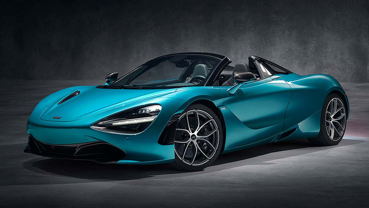 McLaren’s new 720S Spider is powered by a 537kW/770Nm 4.0-litre twin-turbo petrol V8.
