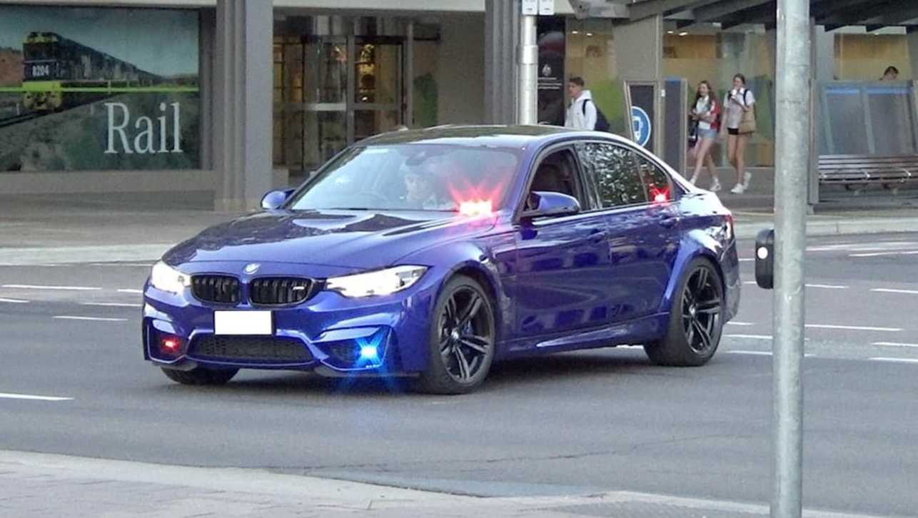 This unmarked BMW M3 Competition has been doing the rounds in the ACT. (Image credit: Angelo Tsirekas)