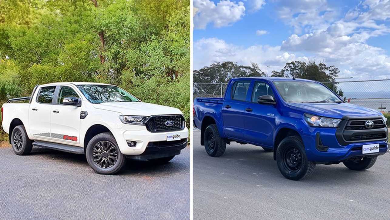As with new cars, the Ford Ranger and Toyota HiLux are the most popular used cars getting around.