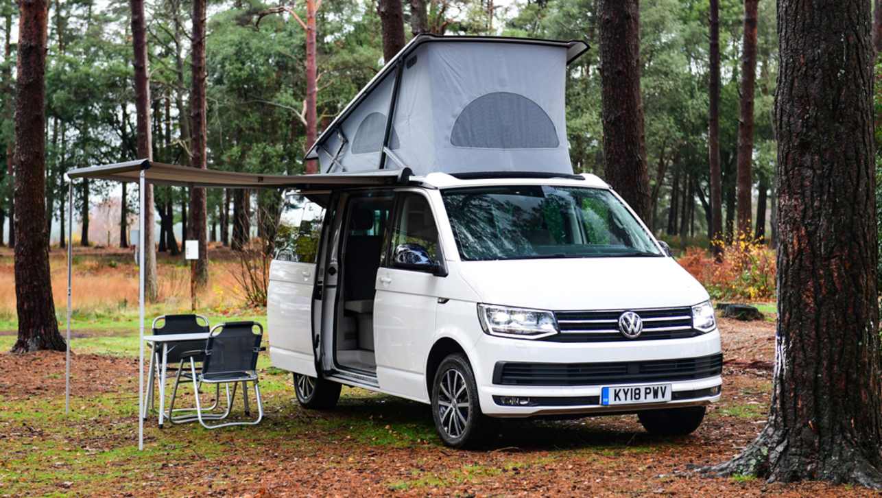 A fold-out kitchen has been added to the VW California Beach campervan, expanding the entry-level grade’s usability.