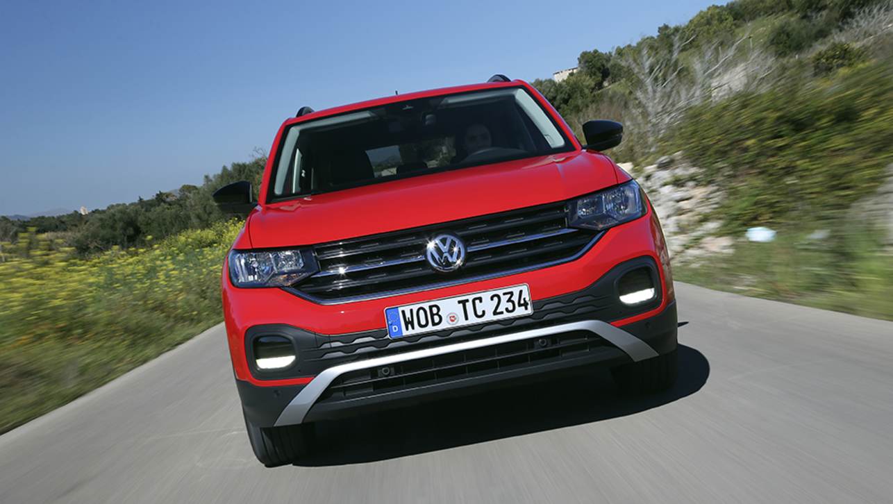 The Volkswagen T-Cross is available in some markets with a more powerful four-cylinder engine.