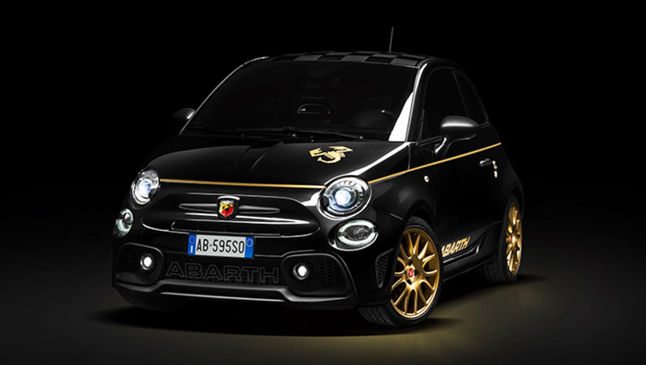 The new Abarth 595 Scorpioneoro (pictured) pays homage to A112 Abarth Gold Ring.