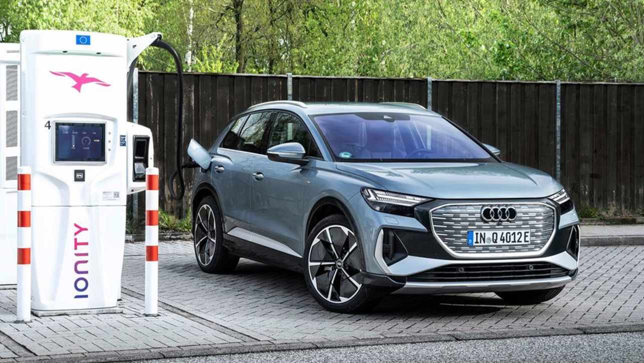 Audi’s e-tron models, including the not-yet-in-Aus Q4 e-tron and e-tron GT,  have helped increase EV sales by 44 per cent.
