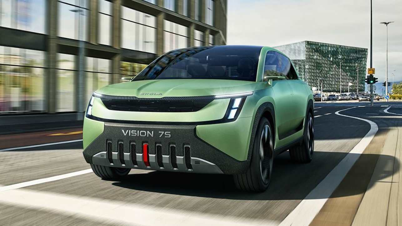 The Skoda Vision 7S concept is a preview of the large SUV set to go into production by 2026