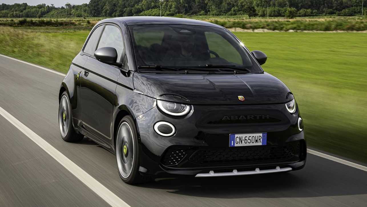 The pure electric Abarth 500e hot hatch is arriving in Australia before the end of the year 