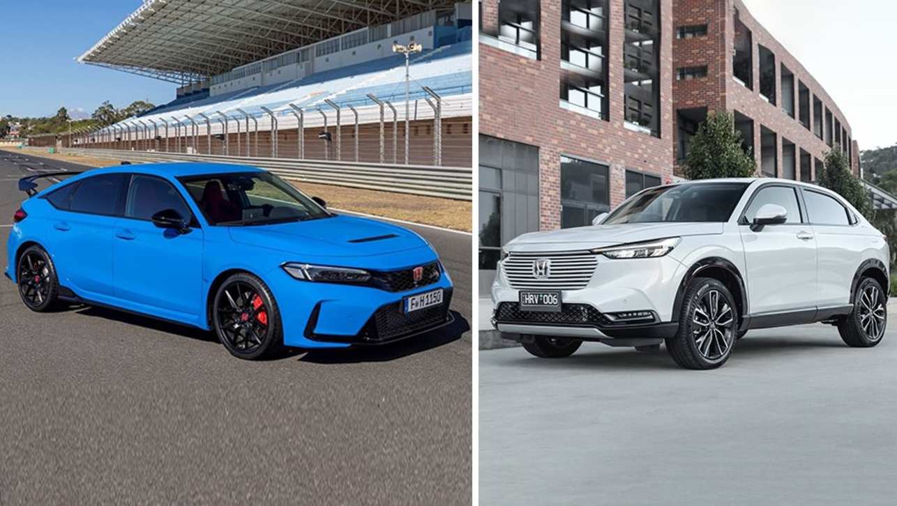 The Civic Type R hot hatch and the hybrid version of the HR-V have been in hot demand Down Under. 