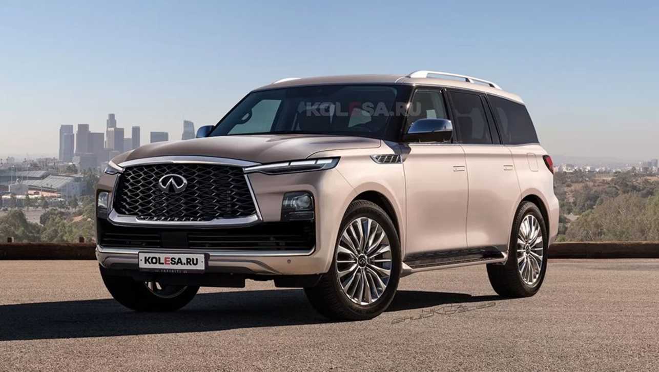 The Infiniti QX80 is expected to be revealed as the Monograph Concept by June this year. (Image: Kolesa.ru)
