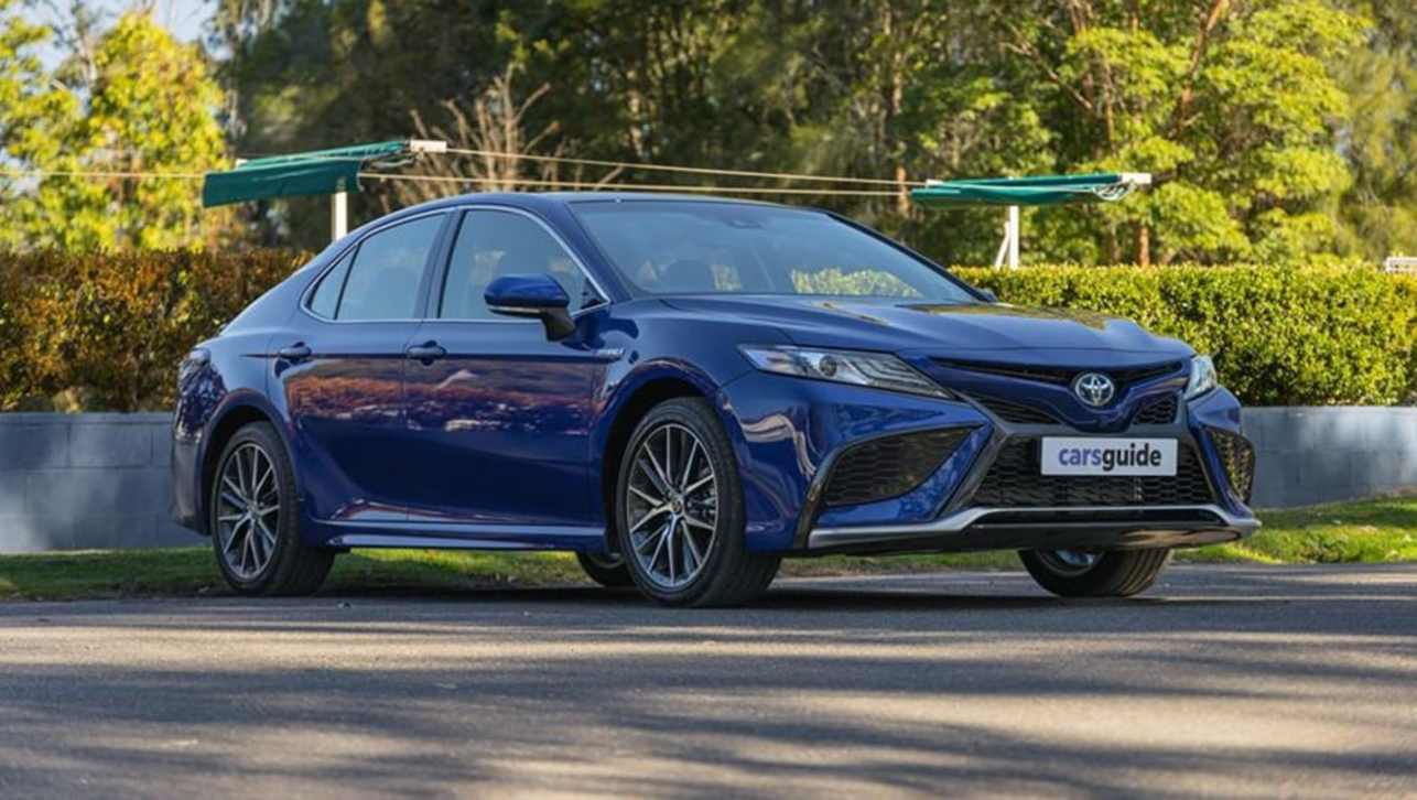 Toyota says 90 per cent of Camry customers opt for the hybrid. (Image: Brett Sullivan)