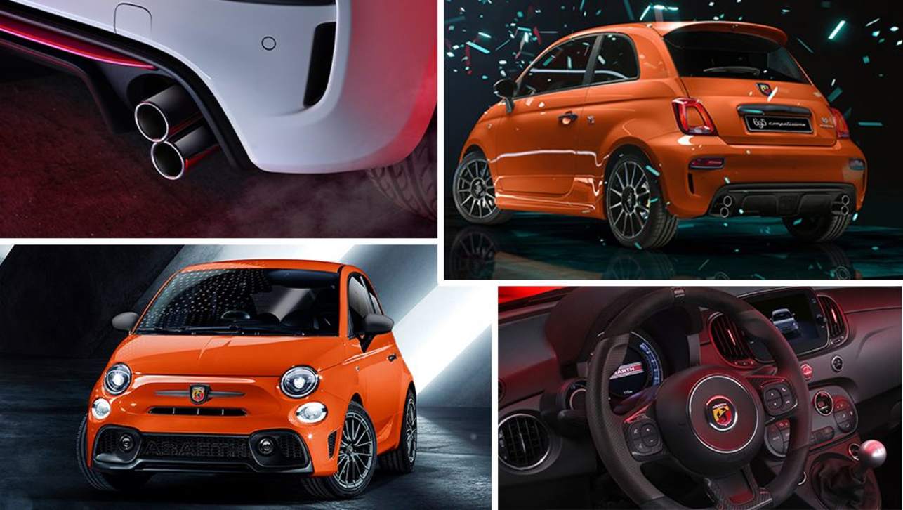 Racing Orange joins the five other body colour paints available on the 695 hot hatch.