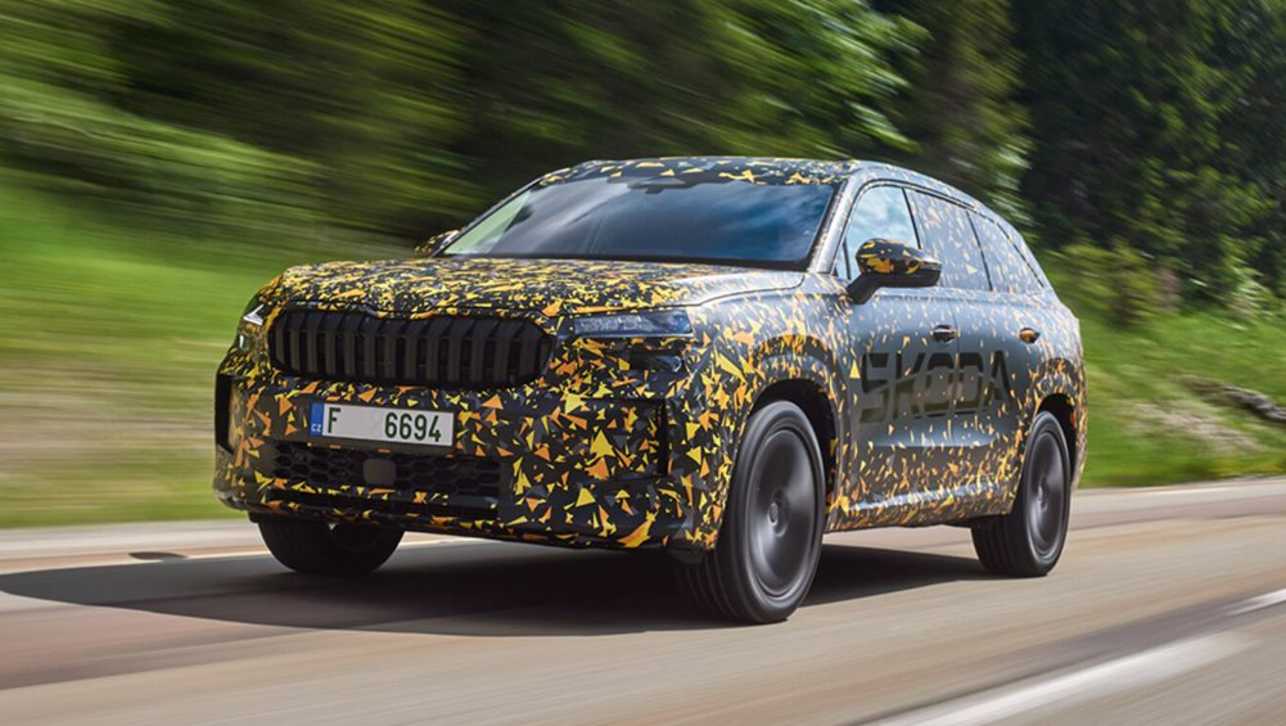 Skoda has revealed almost all but the undisguised design and interior of the new Kodiaq.