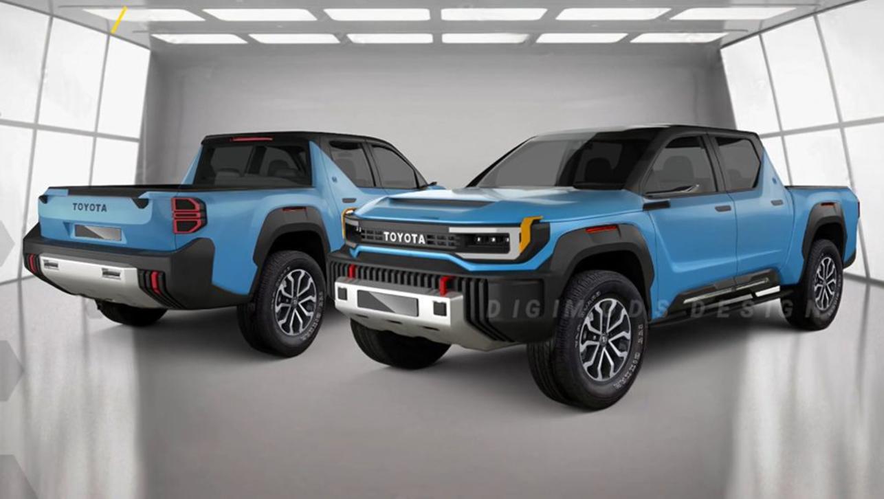 A small ute under the HiLux could further enhance Toyota&#039;s Australian line-up. (Image credit: Digimods DESIGN)