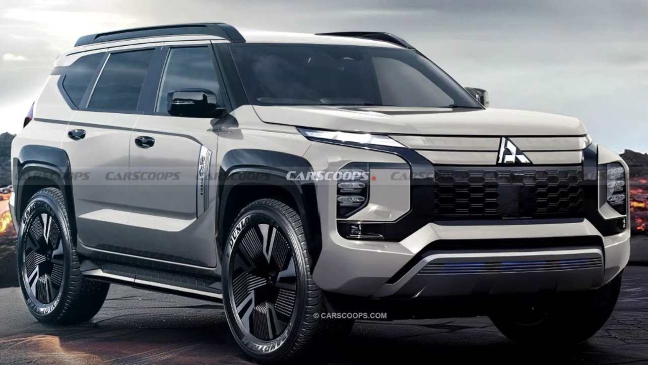 Mitsubishi Pajero Sport render (Image: CarScoops)