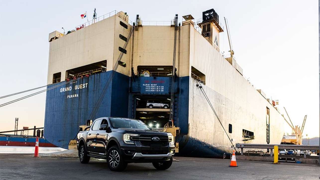 The ship, called the Grand Quest, should help speed up deliveries of the Ford Ranger and Everest.