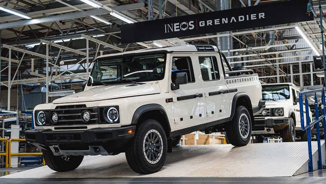 The British-based company’s first French-built utes roll out - German engines and all.