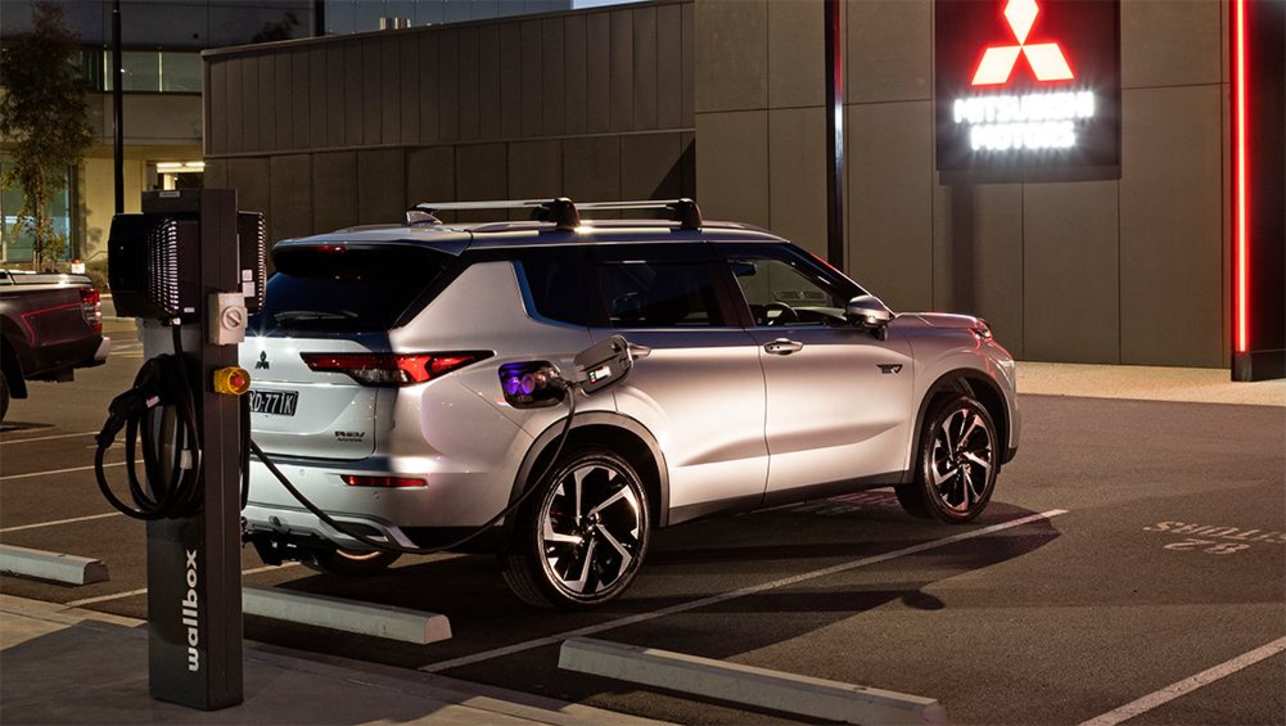The Outlander PHEV can send energy back to the grid.