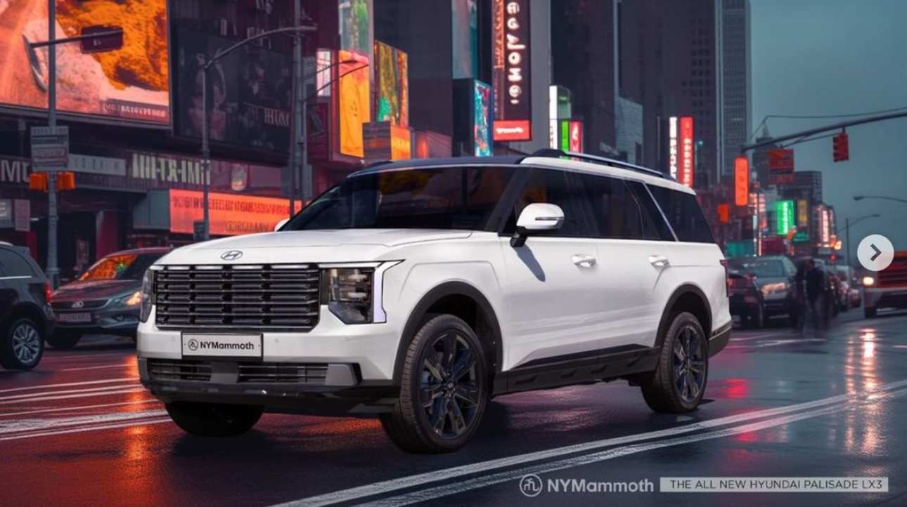 The 2025 Palisade will ride on a fresh platform and likely ditch diesel in favour of hybrid power. (Image: New York Mammoth)