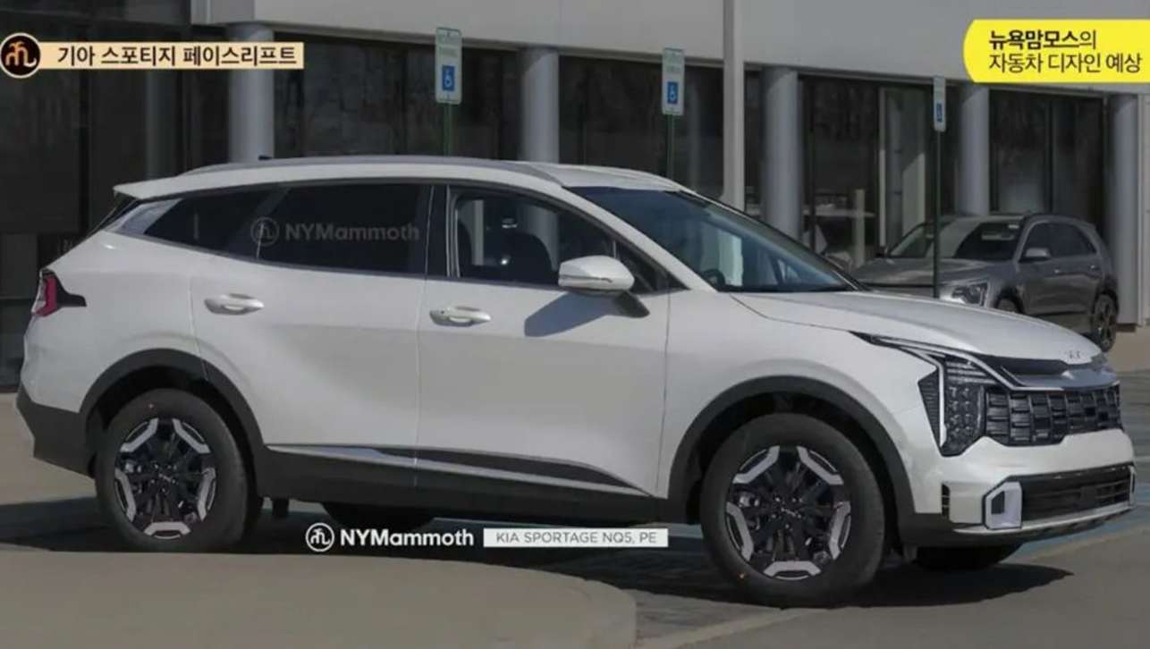 The Sportage&#039;s revised styling will take cues from the new Sorento large SUV. (Credit: TheKoreanCarBlog / NYMammoth)