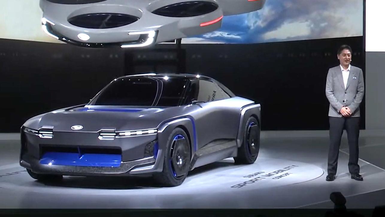 Subaru has shown a sporty two-door all-wheel drive battery electric to show its sporting spirit will live on.
