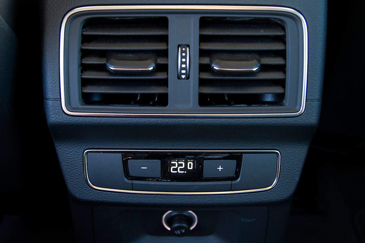 The three-zone climate control includes a separate zone for those in the rear. (image credit: Peter Anderson)