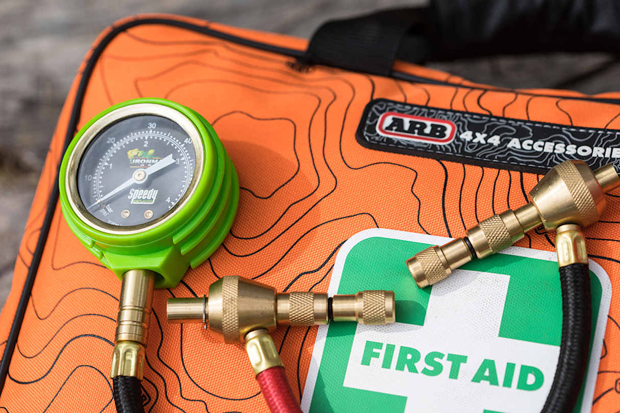 A tyre deflator will give you the ability to drop tyre pressures swiftly. (image credit: Dean McCartney)