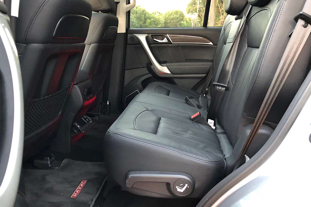 Climb into the second row and there's heaps of space (both leg and headroom) for passengers.