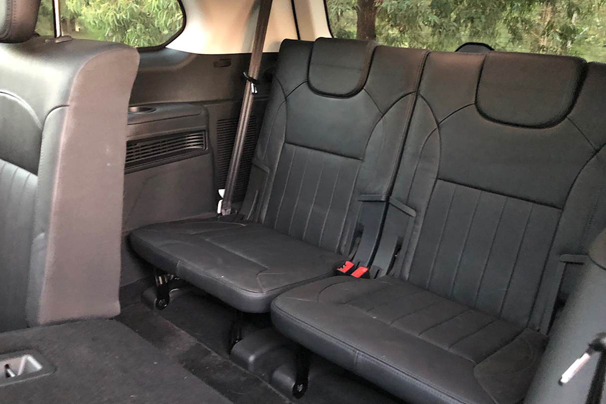 Things aren't so luxurious for third-row passengers.