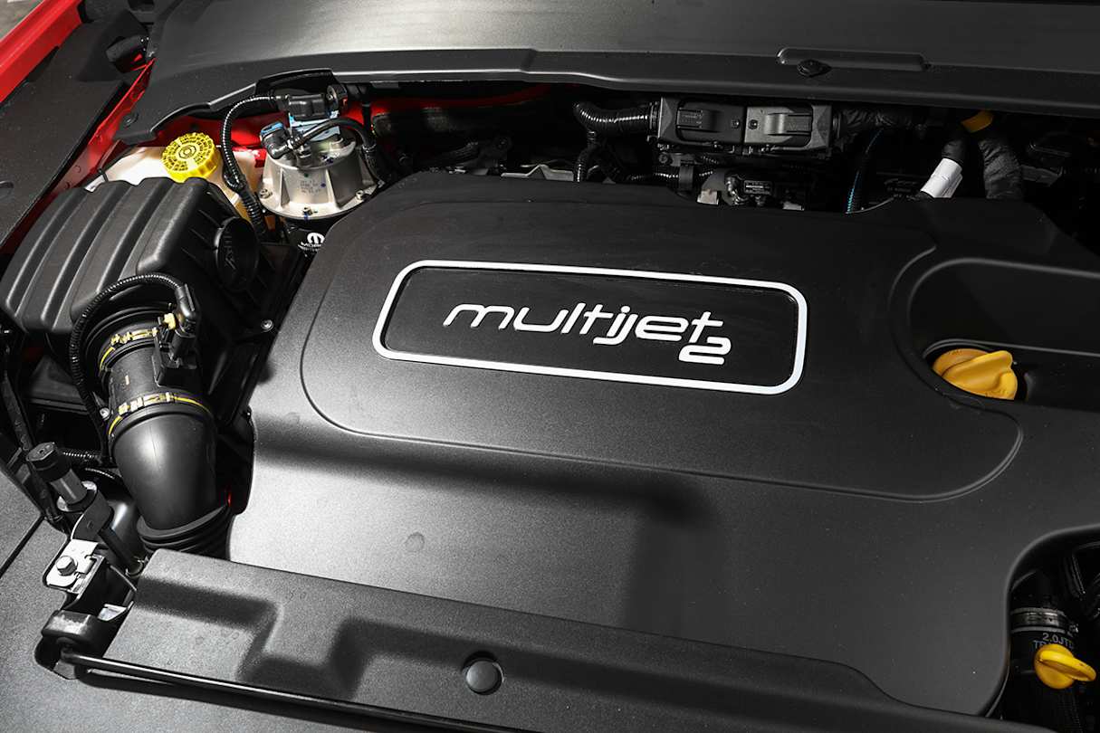 The Trailhawk is diesel only, which is the better engine, with its higher torque all rushing in as low down as 1750rpm (idle is about 800rpm). (Jeep Compass Trailhawk pictured)