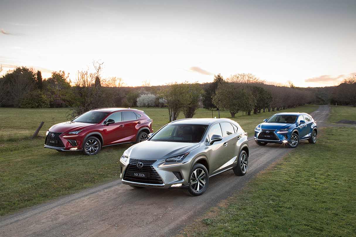 The 2018 Lexus NX lineup.